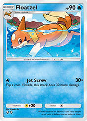 Floatzel Space-Time Smackdown Card List