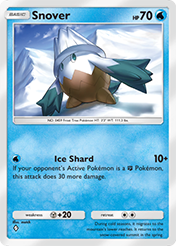 Snover Space-Time Smackdown Card List