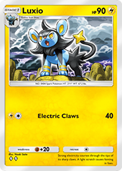 Luxio Space-Time Smackdown Card List