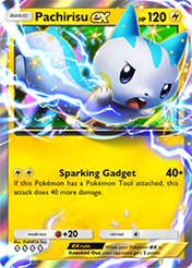 Pachirisu EX Space-Time Smackdown Pokemon Pocket Card
