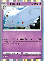 Togekiss Space-Time Smackdown Card List