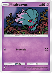 Misdreavus Deluxe Pack EX Card List