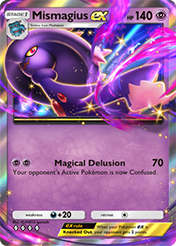 Mismagius EX Space-Time Smackdown Pokemon Pocket Card