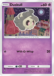 Duskull Space-Time Smackdown Card List