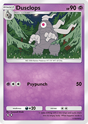 Dusclops Space-Time Smackdown Card List