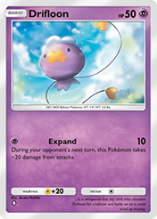 Drifloon Space-Time Smackdown Card List