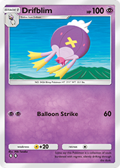 Drifblim Space-Time Smackdown Card List