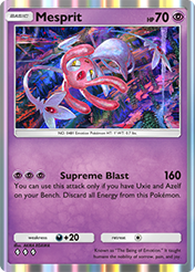 Mesprit Space-Time Smackdown Card List