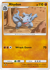 Rhydon Space-Time Smackdown Card List