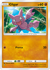 Gligar Space-Time Smackdown Pokemon Pocket Card