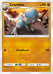 Cranidos Space-Time Smackdown Card List