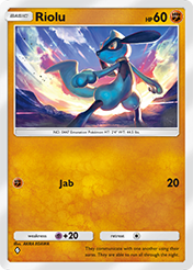 Riolu Space-Time Smackdown Card List