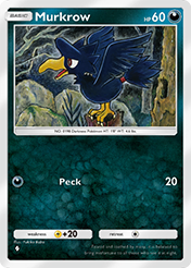 Murkrow Space-Time Smackdown Card List