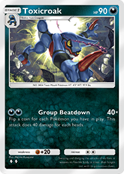Toxicroak Space-Time Smackdown Card List