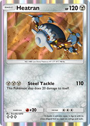 Heatran Space-Time Smackdown Pokemon Pocket Card