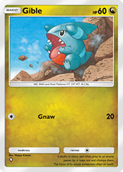 Gible Space-Time Smackdown Pokemon Pocket Card