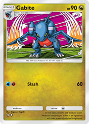 Gabite Space-Time Smackdown Pokemon Pocket Card