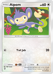Aipom Space-Time Smackdown Card List