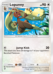 Lopunny Space-Time Smackdown Card List