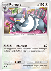 Purugly Space-Time Smackdown Pokemon Pocket Card