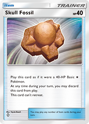 Skull Fossil Space-Time Smackdown Pokemon Pocket Card