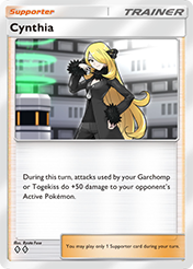 Cynthia Space-Time Smackdown Card List