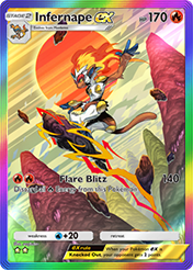Infernape EX Space-Time Smackdown Card List