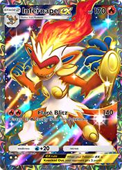 Infernape EX Space-Time Smackdown Card List