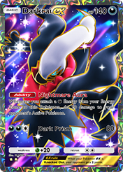 Darkrai EX Space-Time Smackdown Pokemon Pocket Card