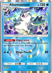 Abomasnow Triumphant Light Card List