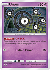 Unown Triumphant Light Card List