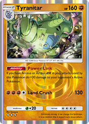 Tyranitar Triumphant Light Card List