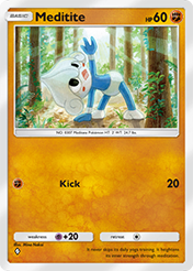 Meditite Triumphant Light Card List