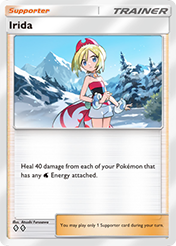 Irida Triumphant Light Pokemon Pocket Card