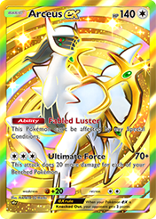 Arceus EX Triumphant Light Card List