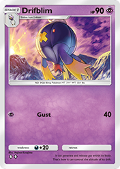 Drifblim Shining Revelry Card List