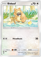 Bidoof Deluxe Pack EX Card List
