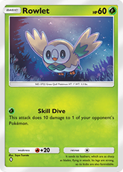 Rowlet Celestial Guardians Card List