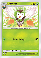 Dartrix Celestial Guardians Card List