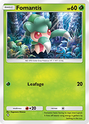 Fomantis Celestial Guardians Card List