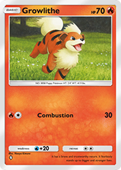 Growlithe Celestial Guardians Pokemon Pocket Card