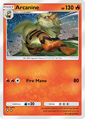 Arcanine Celestial Guardians Card List
