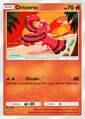 Oricorio Celestial Guardians Card List