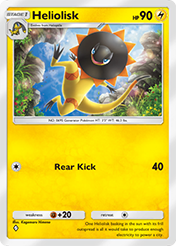 Heliolisk Celestial Guardians Pokemon Pocket Card