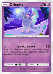Oricorio Deluxe Pack EX Card List