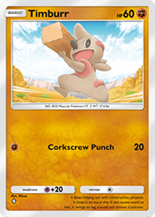 Timburr Celestial Guardians Card List