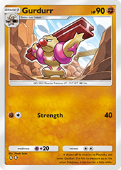 Gurdurr Celestial Guardians Pokemon Pocket Card