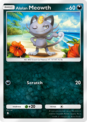 Alolan Meowth Celestial Guardians Card List