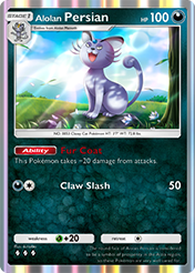 Alolan Persian Celestial Guardians Card List
