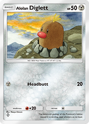 Alolan Diglett Celestial Guardians Card List